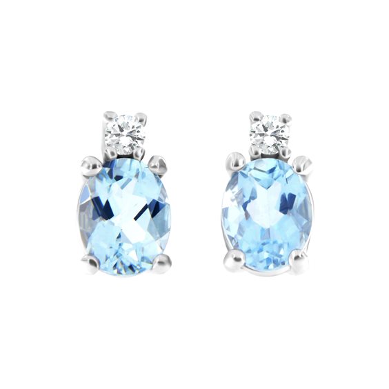 Earrings Roman Gioielli Woman FAVOLA in White Gold Acquamarina 0.58 Ct OR.FAVOLA-ACQ - OR.FAVOLA-ACQ